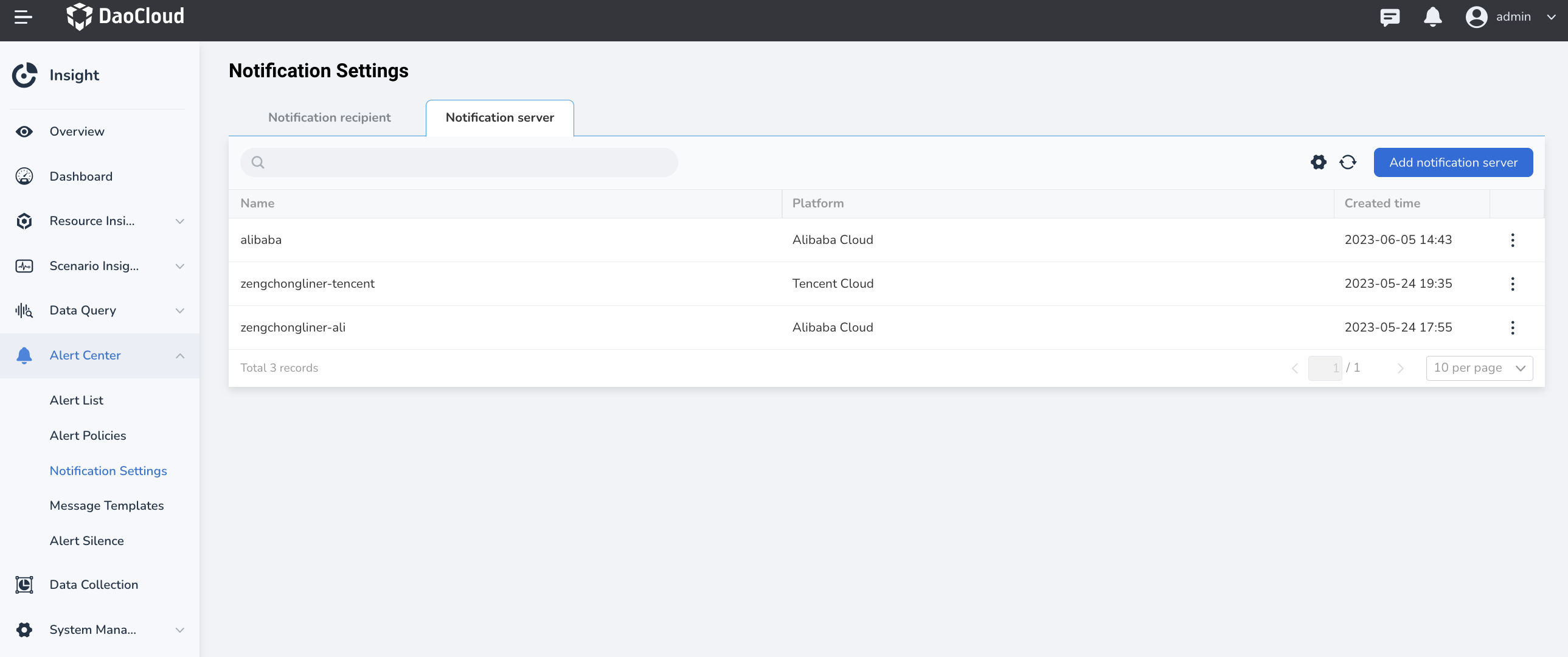 Notification Server