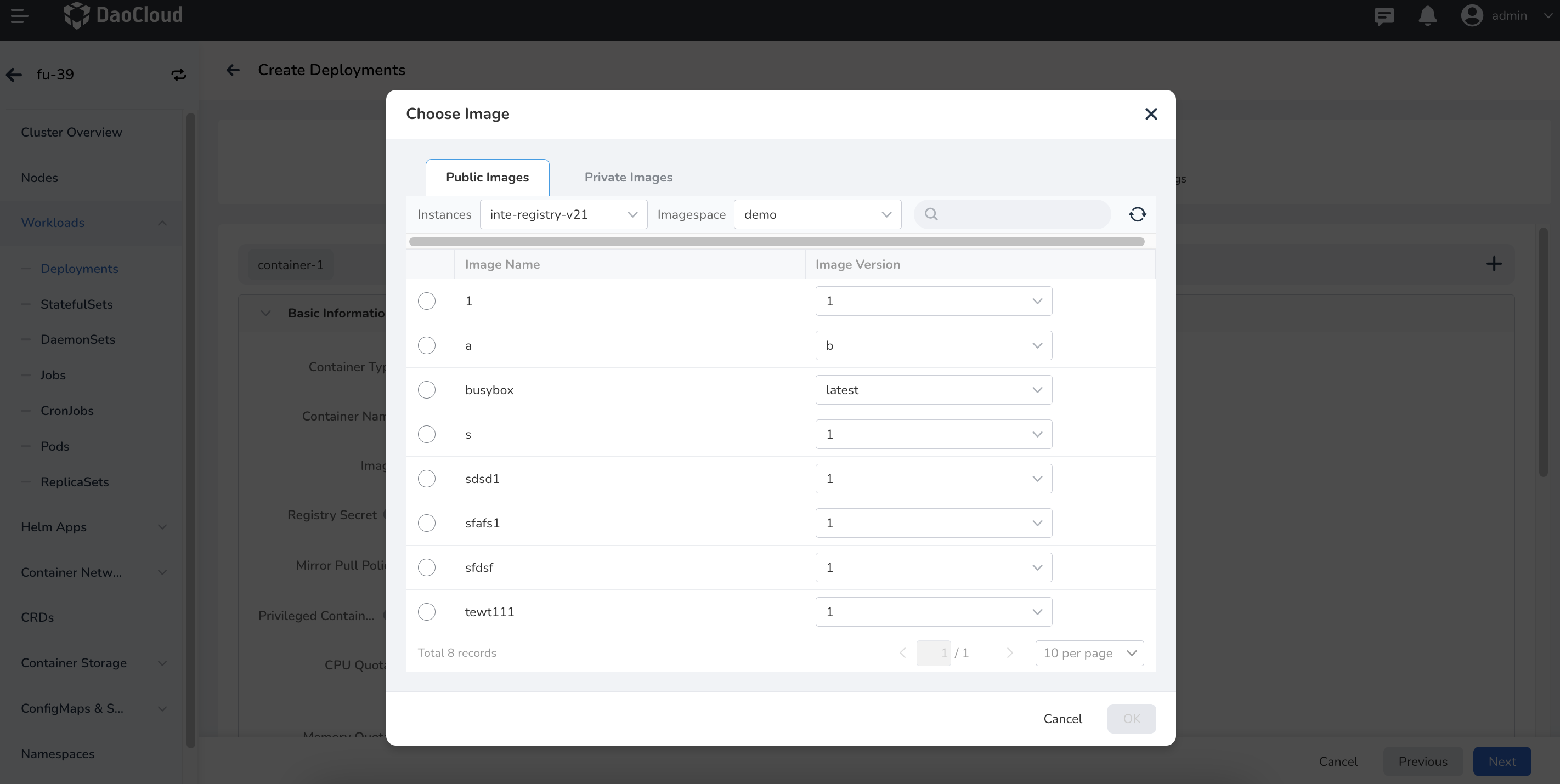 Image registry