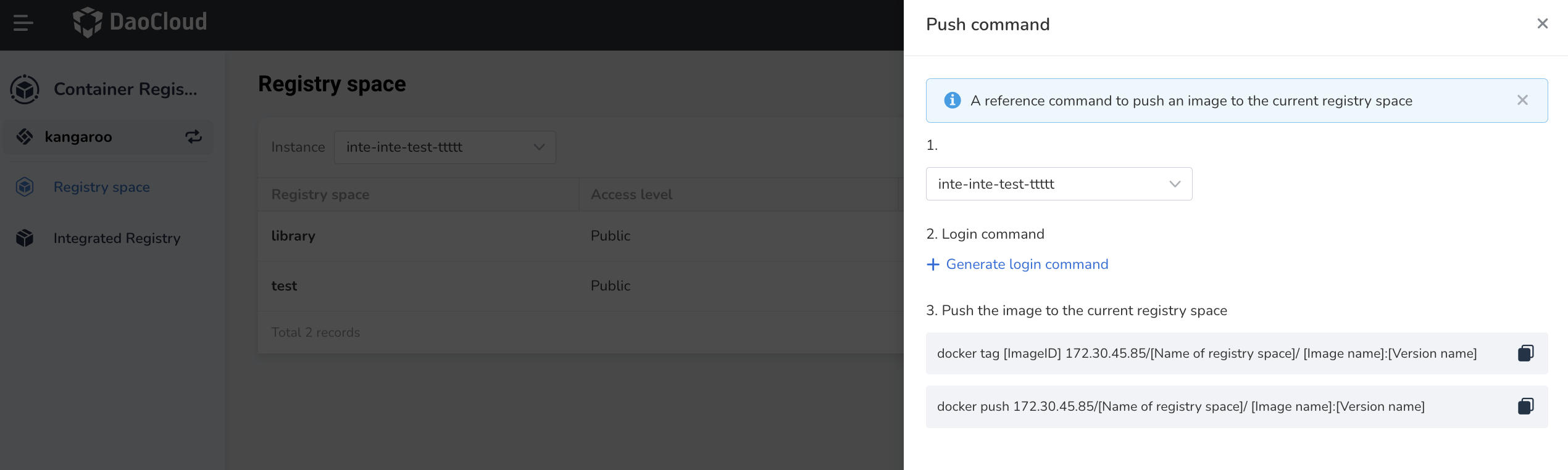 push command