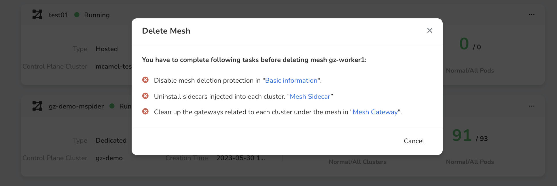 Dedicated Mesh