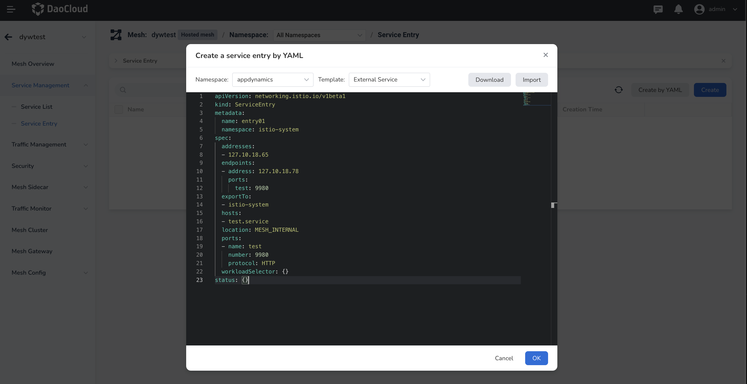 YAML Parameter Configuration