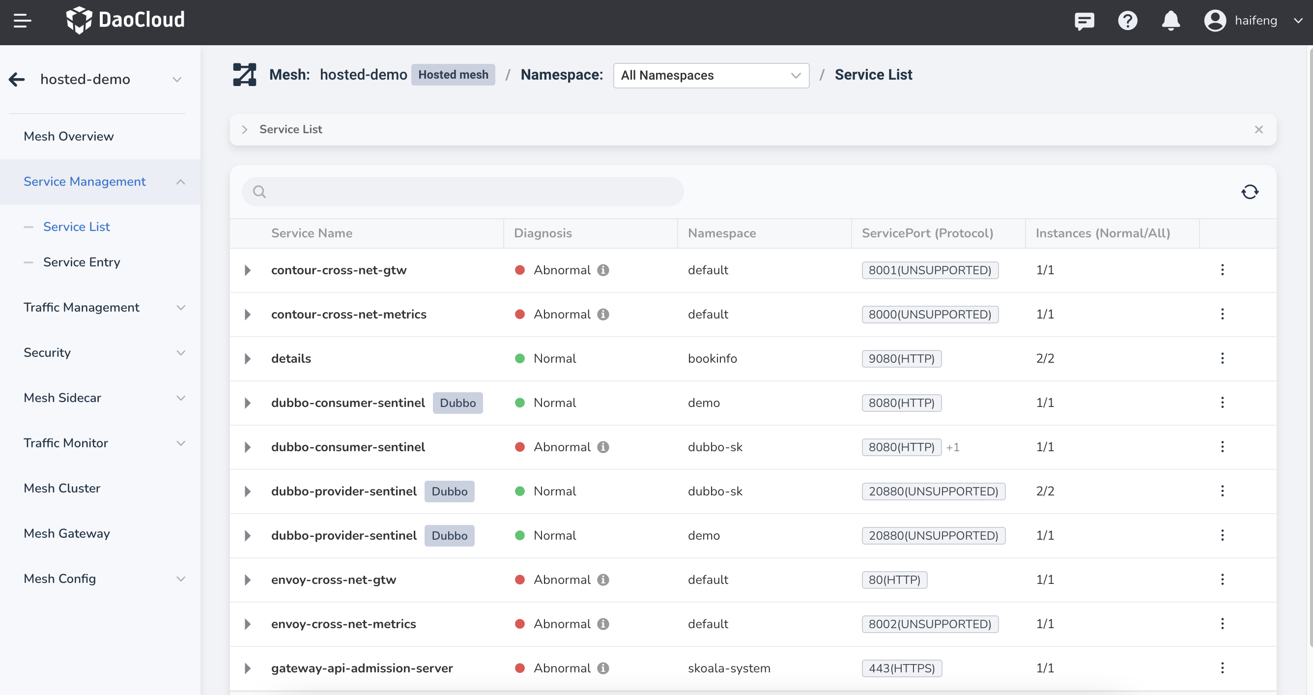 other microservice registries