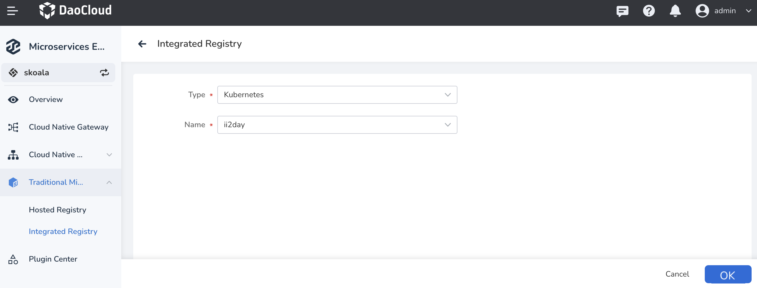 Integrate Mesh/Kubernetes